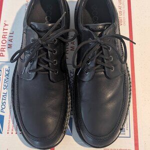 ECCO Fusion Moc Tie Oxford Shoes (Black) 45